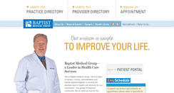 Desktop Screenshot of baptistmedicalgroup.org