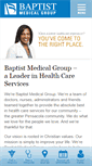 Mobile Screenshot of baptistmedicalgroup.org